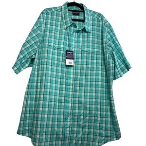 Wrangler Western Men's Plaid Shirt Pearl Snap 3XLT NEW